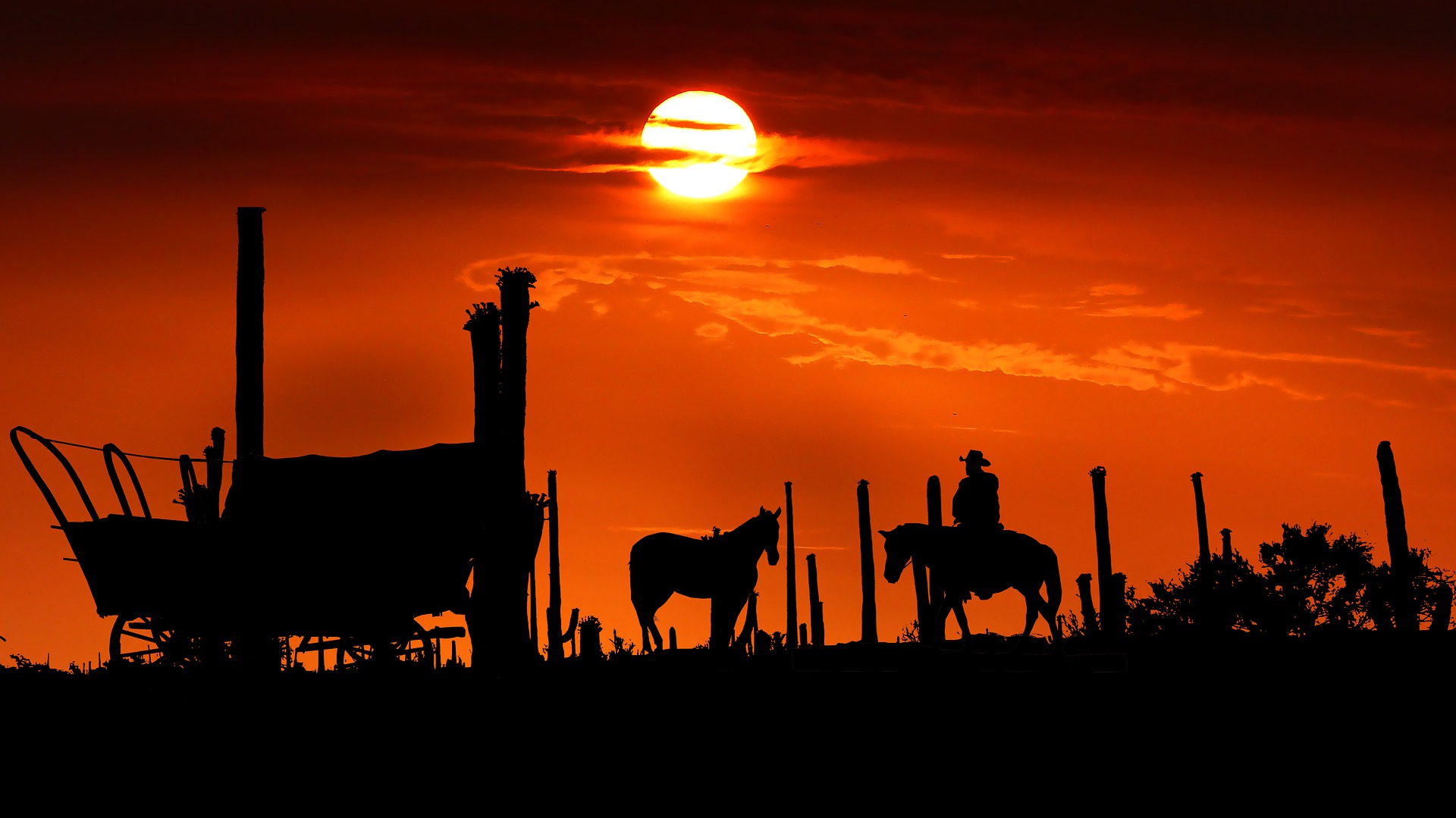 Western sunset western themed website
